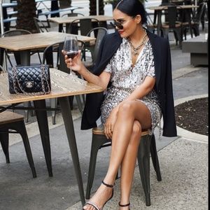 Zara Sequin Shirt Dress